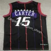 縫いメッシュヴィンテージファッションメンズバスケットボールトレーシー1 McGrady Vince Carter 15ジャージーパープルホワイトブラックブルーレッドシャツショーツ