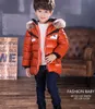 Kids Down Coat Designer Boys Clothes FallWinter Style Quilted Warm PU Leather Jacket Children039s Hooded Outwear 212 Years5389899