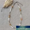 Sautoirs été Boho pierre naturelle collier de perles petit exquis mode court bijoux à la main réglable cou accessoires cadeaux1
