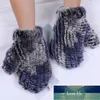 Women's Winter Real Rex Fur Wrist Gloves Warm Thick Ladies Fur Mittens Elastic Girls Snow Ski Glove Mitts Elastic Soft Factory price expert design Quality Latest Style