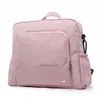 Soboba Wodoodporna różowa torba na pieluchy dla opieki dla niemowląt Wielofunkcyjna duża pojemność plecak podróżujący z 2 paskami 220222
