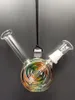 Nuevo Mini tubo de agua de pipa de agua de bong de vidrio de colores de 10 mm con cúpula de vidrio para uñas zeusartshop