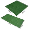 Couronnes de fleurs décoratives, tapis de gazon artificiel vert, faux tapis de pelouse synthétique de paysage de jardin pour l'école