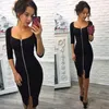 Casual Kleider Frauen Bodycon Kleid Sommer Lange Damen Bleistift Dame Schwarz Mädchen Elegante Party Vestidos Vestido De Mujer 2021