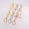 Bangle TIRIM Women's Accessories Cubic Zircon Link Chain Bracelet For Women 20 5cm Fashionable Hand Jewelry Hip Hop Party2894