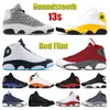 Erkek Basketbol Ayakkabıları 13s Houndstooth Obsidiyen Flint Siyah Hiper Kraliyet Mahkemesi Mor Denizyıldızı Ters O oyunu Oyunu Chicago Rakım Erkekler Spor Sneakers
