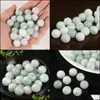 Jade Loose Beads Jewelry 15Pcs Natural Grade A (Jadeite) Carved / Size: 13.5Mm L (Wholesale) Drop Delivery 2021 0U2Iy