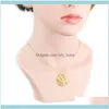Pendant & Pendants Jewelrypendant Necklaces Modern Laurel Leaves Foliage Jewelry Gold Color Dainty Chain Fashion Aessoires For Women Collare