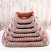 Grands canapés de lit pour animaux de compagnie pour chiens de chat Husky Bulldog coussin de couchage amovible matelas à emporter petite maison de chien Y200330