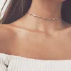 Fashion Clavicle Chain Tattoo Cross Choker Pendenti delle collane per le donne Accessori per gioielli da festa in stile semplice