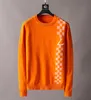 2024 Hot Mens tröja Fashion Högkvalitativ herrvridning Knit Bomull Jumper Pullover Långärmningsbrev Tryckta designtröjor