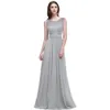 Burgundy Bridesmaid Dresses A Line Lace Chiffon Long Prom Dresses Dama de honor Robe Mariage CPS526