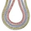 Design classique européen femmes dame bijoux de base chaîne de serpent bracelet à chevrons poli 211124