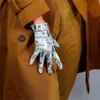 Cinq doigts gants LATEX LONG Faux cuir brillant brevet 28 "70 cm femmes fête 2022 mode tendance WPU213