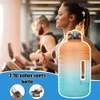 1 gallon / 128oz dricker sportvattenflaska med tidsläckande kettle drickware 3.8l fitness motivational marker p4f9 y0915