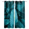 Curtain & Drapes Palm Leaves Green Tropical Plant Curtains For Room Window Kids Bedroom Living Treatment245T