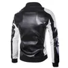 Vestes pour hommes 2022 veste en simili cuir hommes mode Patchwork moto Europe et amérique Style grande taille 5XL PU