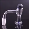 Rökningstillbehör 10mm 14mm 18mm Manlig kvinnlig uppsättning Terp Vakuumkvarts banger 20mm glas kulkolhydrat cap terp slurper domeless nagel för bongs