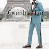 2020 Ultimi disegni a punta un pulsante UN BOCK USI SIT Custome Homme Giallo Tuxedos Blazer Blazer Men Handsome Slim (Giacca+Pantaloni) X0909