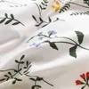 Sängkläder set förtjockad frostad tre bitar set fyra enkla höst- och vinterblad säng täcke täcker litet färskt