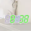 3D Große LED Digital Wanduhr Datum Zeit Celsius Nachtlicht Display Tisch Desktop Uhren Wecker Von Wohnzimmer Decore 210310