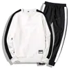 Tracksuits Men 2PC Outwear Sportsuit Set Male Sweatshirts Men Set Clothing Pants Hoodies Plus Size Moleton Masculino Coats 201210