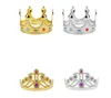 COSPLAY King Queen Crown Party Cappelli Tire Prince Princess Crowns Cappello festivo di compleanno Oro argento 2 colori con borse OPP SN3001