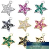 ZHUKOU oro / argento colore CZ orecchini stella di cristallo charms piccolo ciondolo per accessori per la creazione di gioielli forniture all'ingrosso VD837 Prezzo di fabbrica design esperto Qualità