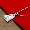 Kedjor Original 925 Sterling Silver Bead Chain Love Pendant Choker Halsband för kvinnor Bröllopspresent smycken