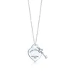 DORAPANG 100% 925 Sterling Silver Necklace Pendant Fashion Heart Bead Chain Pendant Rose Gold and Gold Selection For Women Gift H1115