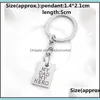 خواتم Key Rings مجوهرات منحوتة الإبداعية بلدي الأب بطل الإنجليزية خطابات قلادة المفاتيح الكلب العلامة الأب سيارة سبيكة هدية إسقاط التسليم 2021 7oqnj