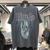 T Shirt Men Women Washed Do Old Streetwear T-shirts Summer Style High-Quality Top Tees