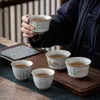 Kiln retro herbata porcelanowa zen herbata ceramiczna miska ręcznie malowana naczyń napojów