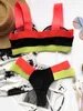 Bikini seti sport stil kvinnor baddräkt plus storlek sätter sexig push up kvinnlig thong simma brasiliansk Biquini Beach Wear 210621