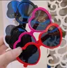 Lunettes de soleil pour enfants, monture en forme de cœur, mignonnes, sauvages, pour voyage en plein air, Anti-Uv, tendance, vente en gros