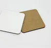 new9 * 9 cm Sublimation Coaster Isolation En Bois Blanc Tapis De Table MDF Transfert De Chaleur Tasse Coaster Pads Tapis De Café EWE5384