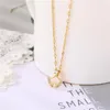 Anhänger Halsketten Empfehlen Schmuck Luxuriöse Shell Gingko Blatt Schlüsselbein Weiblichen Halsband Vintage Party Halskette Für Frauen Mädchen