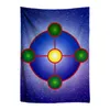 Tapestries Mysterious Geometric Energy Chakra Tapestry Healing Bronchitis Wall Hanging Living Room Bedroom Painting Aura Symbol Cloth