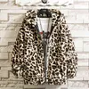 Осенняя мягкая леопардовая куртка мужская молния толстовки с капюшоном пальто мода причинно-стрит верхняя одежда свободная ветровка одежда мужская женщина 2111126