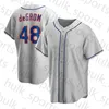 New York Mets Jersey 12 Francisco Lindor Jerseys de béisbol lindor 48 Jacob DegroT 20 Pete Alonso 18 Darryl Strawberry 31 Mike Piazza Noah Syndergaard Jersey