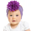 Neugeborene Mädchen Blumen Stirnbänder Kinder Turban Solide Baumwolle Haarband für Baby Elastische Kopf Wrap Haar Zubehör Bandeau