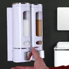 Dispensador de sabão líquido pendurado montagem na parede Pressione a mão de um recipiente de gel de chuveiro único / duplo