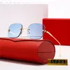 Lunettes de soleil designer Cleef Mens Femmes Frame Sun Glasses Men Femmes Variété originale de couleurs Carti Van 02333J