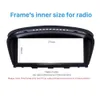 대시 refitting 프레임 키트 8.8 인치 터치 스크린 자동차 GPS 라디오 근막 2010 BMW 5 DVD 플레이어 패널 트림 설치