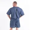 Мужские футболки мужские свободные сетки дышащие спортивные спортивные спортивные футболки с коротким рукавом бегущий тренировки тренировки тройники фитнес топ одежда