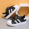 Children Sneakers for Girls and Boys spring Kids Casual Shoes Winter Flats 5~12 Years Toddlers Boots White Black 210303