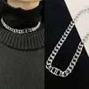 High quality designer stainless steel Chains fashion jewelry men hip hop cold bone chain ladies gifts
