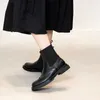 Cair sapatos mulheres botas de tornozelo com saltos genuíno letha de alta festa de escritório senhora mulher 210528