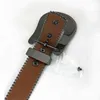 Cintura con rintone wtern da uomo Bling personalizzato Cintura con diamanti borchiata Digner Cintura con rintone glitter nero