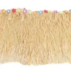 Bordkjol Big Deal Hawaiian Luau Beige Flower Grass Garden Beach Party Cover Decor